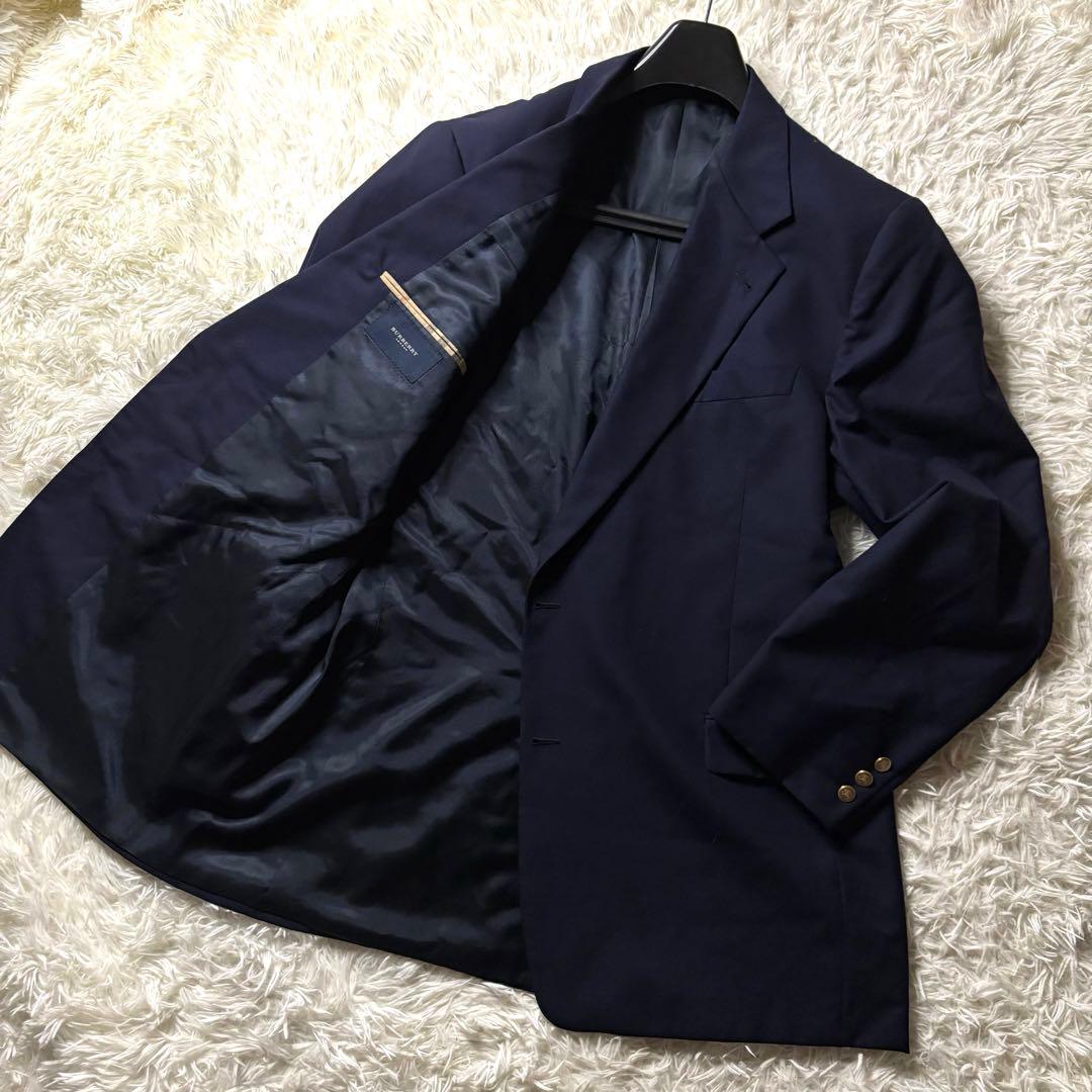 極美品/特大サイズ✨ BURBERRY LONDON 紺ブレ USA製 金ボタン