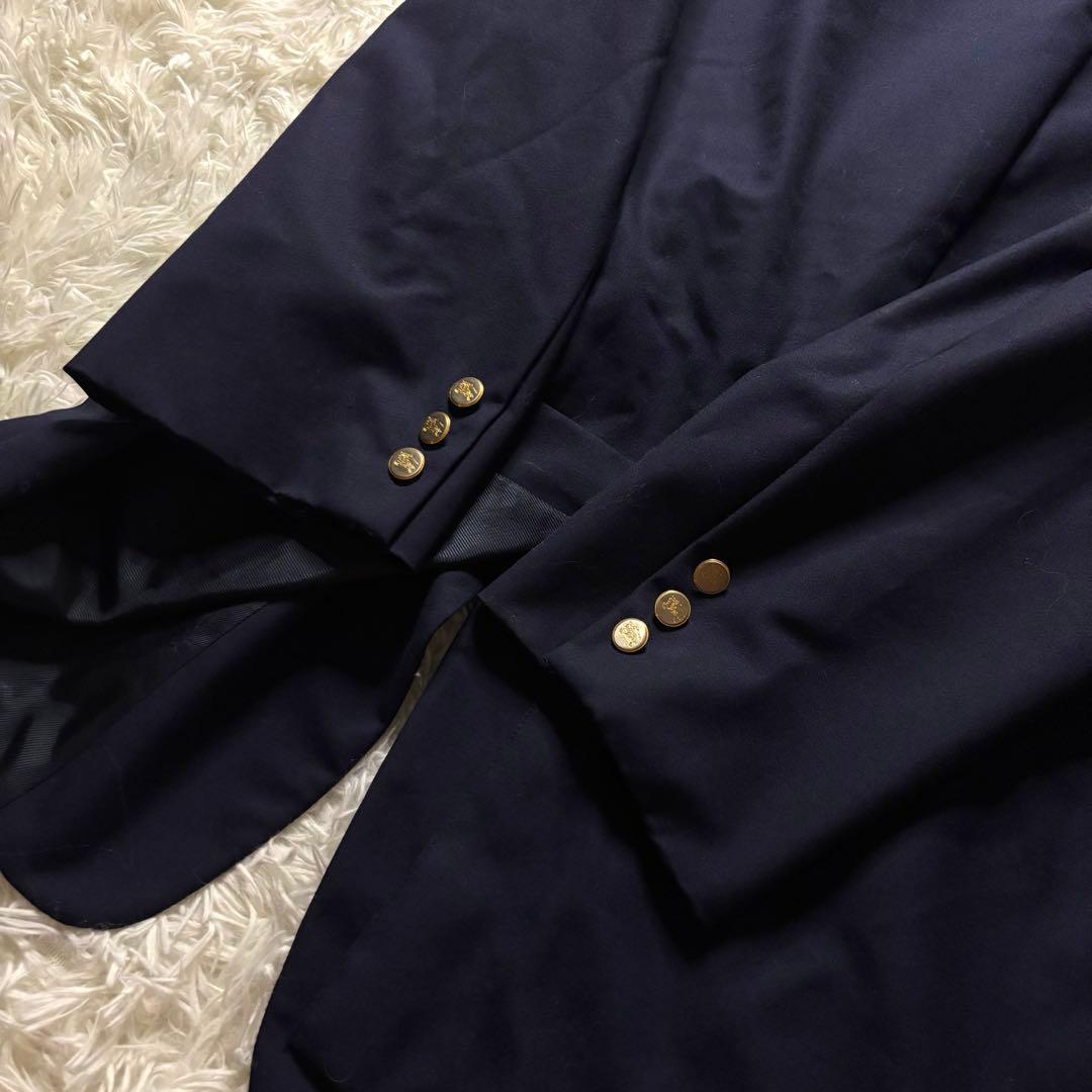 極美品/特大サイズ✨ BURBERRY LONDON 紺ブレ USA製 金ボタン