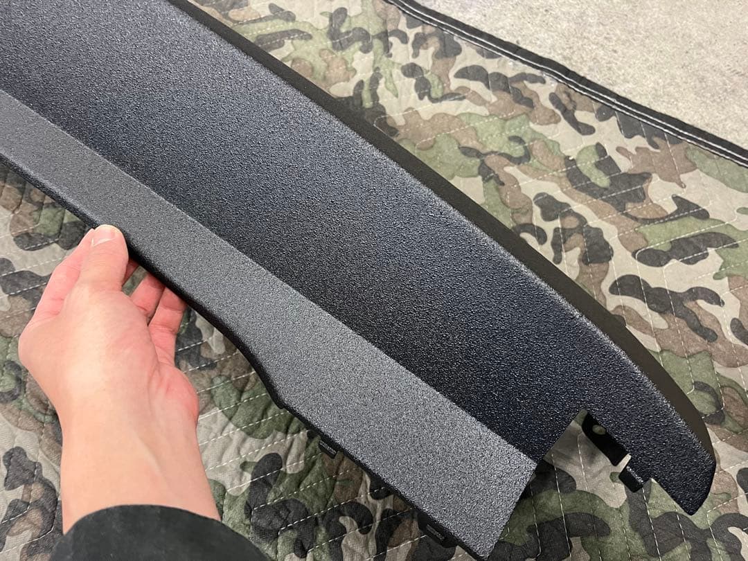 かあず様デリカD5 後期　フロントアンダーカバーリアバンパー　ラプター塗装