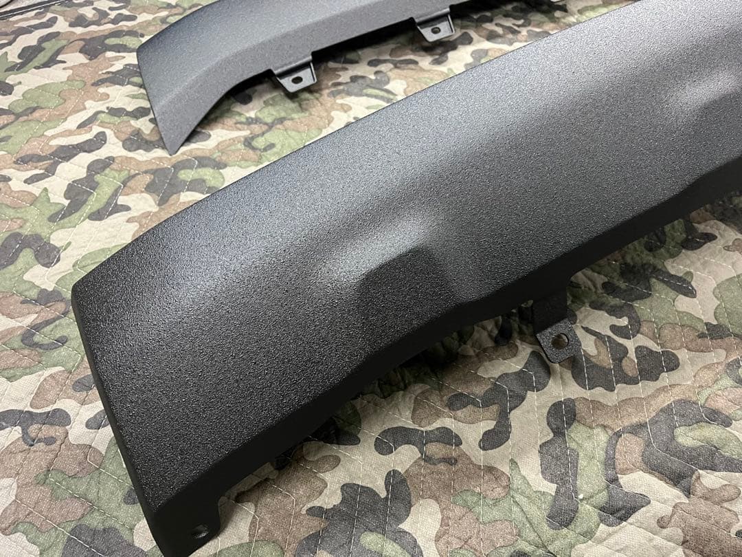 かあず様デリカD5 後期　フロントアンダーカバーリアバンパー　ラプター塗装