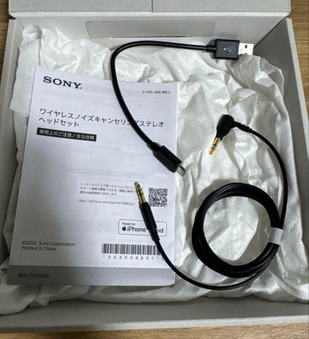 ソニー(SONY) ワイヤレスヘッドホン WH-CH720N