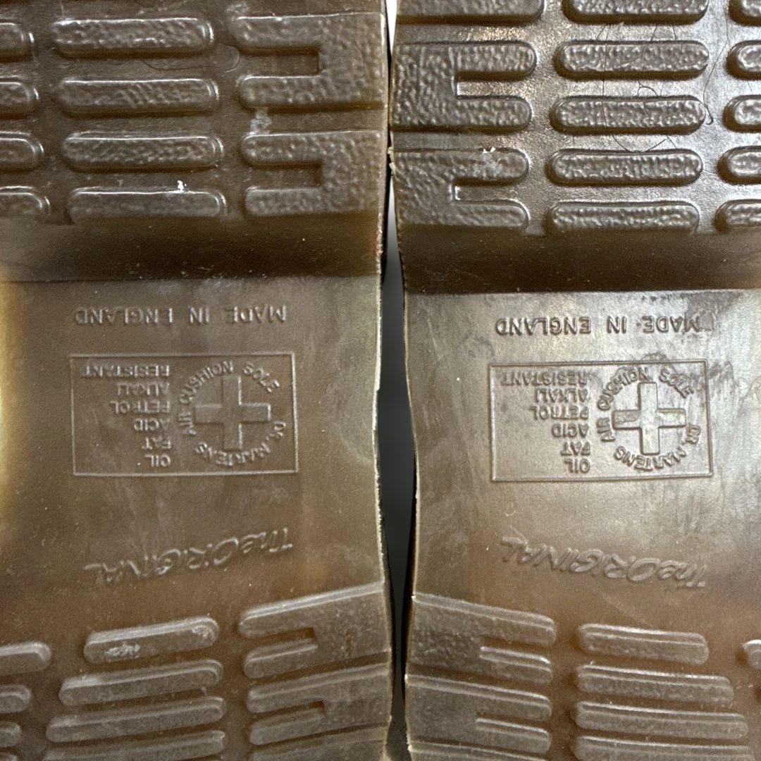 ドクターマーチン　レザーブーツ　ブラック　イングランド製　サイズ7 美品　紐なし