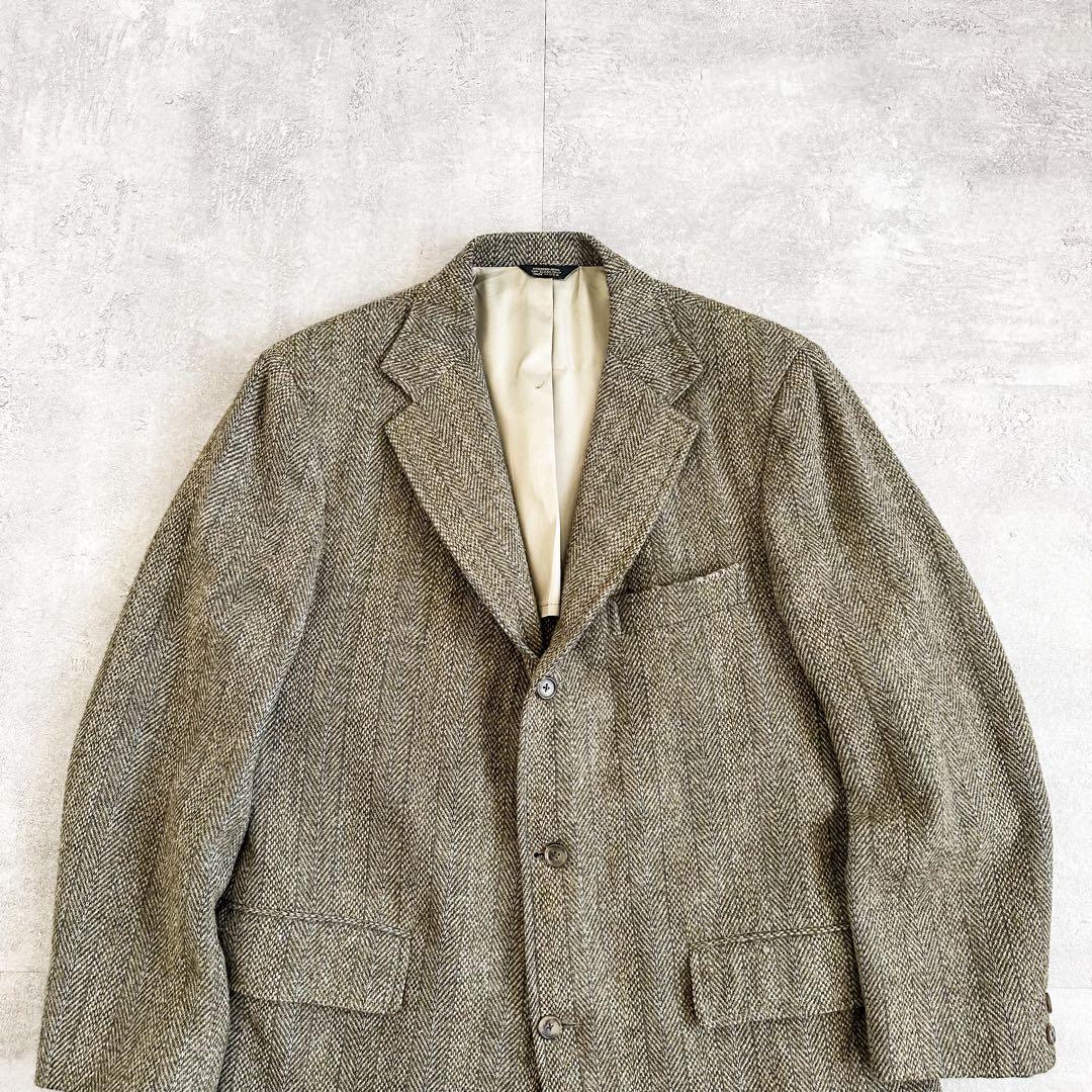 70s J PRESS カシミア モヘア ウール ツイード テーラードジャケット