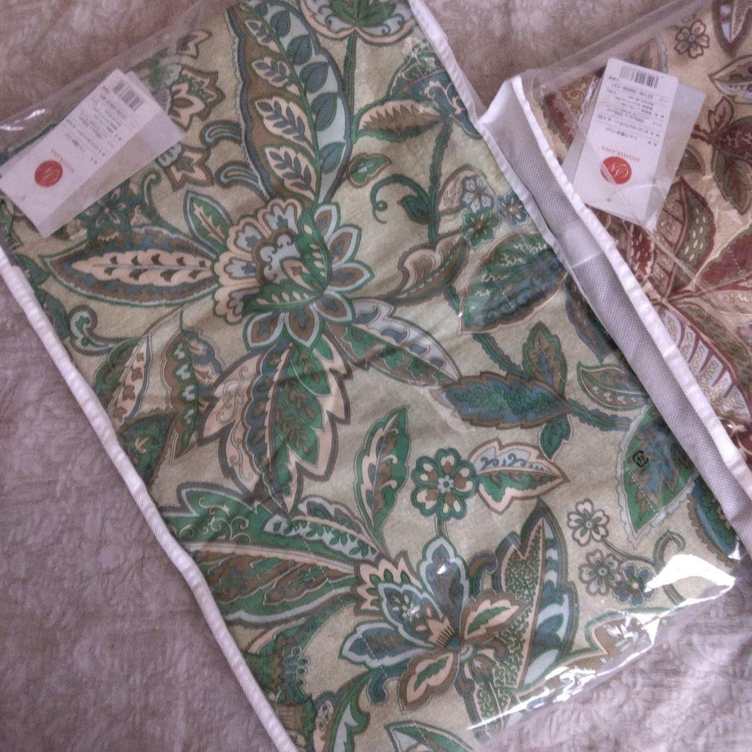 昭和西川　シルク敷きパッド　絹　　オリエンタルペーズリー　2枚