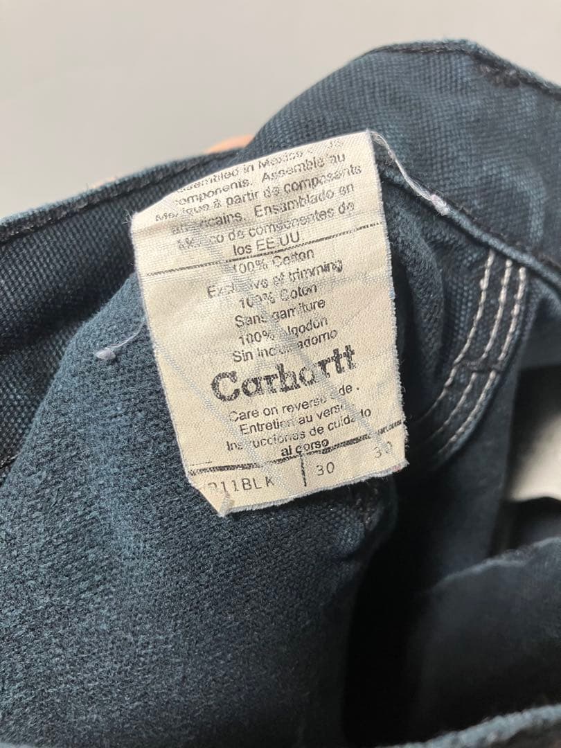 カーハート　ダックペインターパンツ　ブラック　メキシコ製