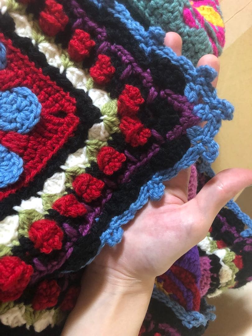 フルオーダー手編みブランケット 財前商品