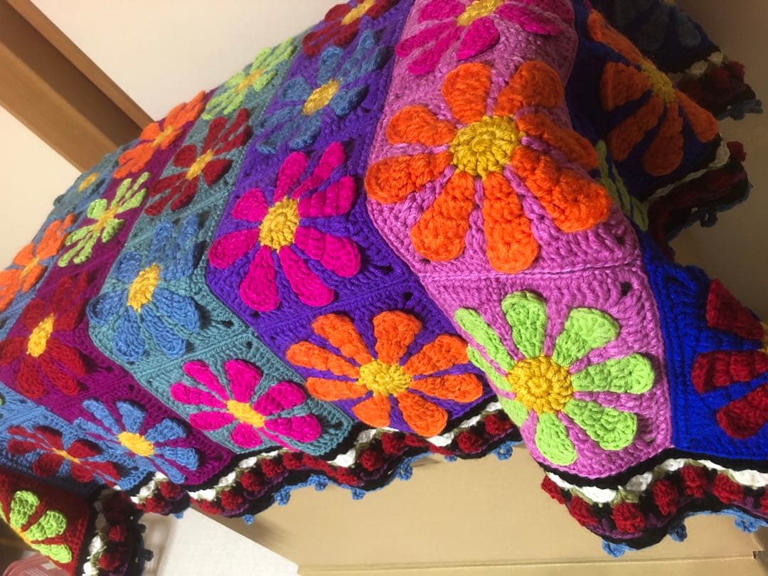 フルオーダー手編みブランケット 財前商品