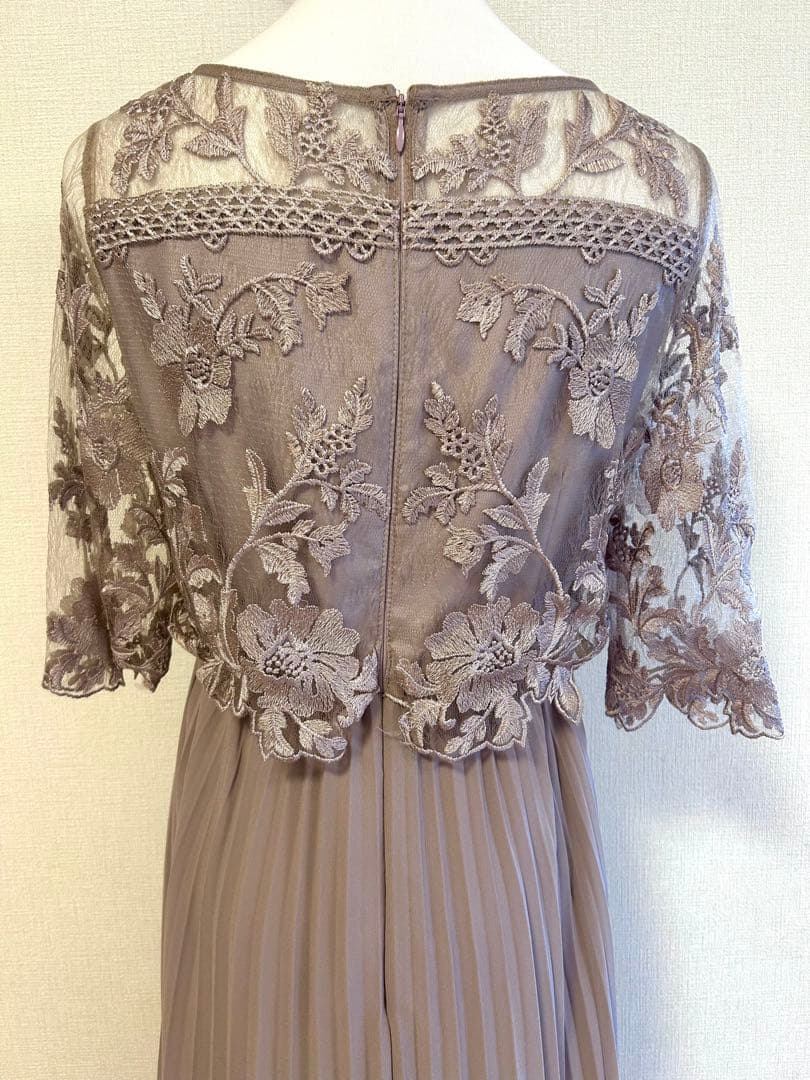 【新品】結婚式 お呼ばれ 成人式 ドレス 刺繍 切り替え フレアレース