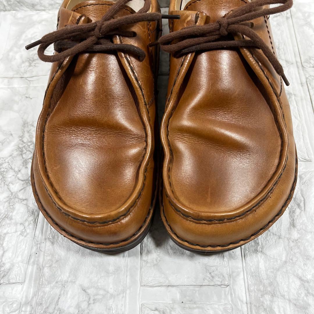 【美品】BIRKENSTOCK レザー　スニーカー　ワラビー　ブラウン　25㎝