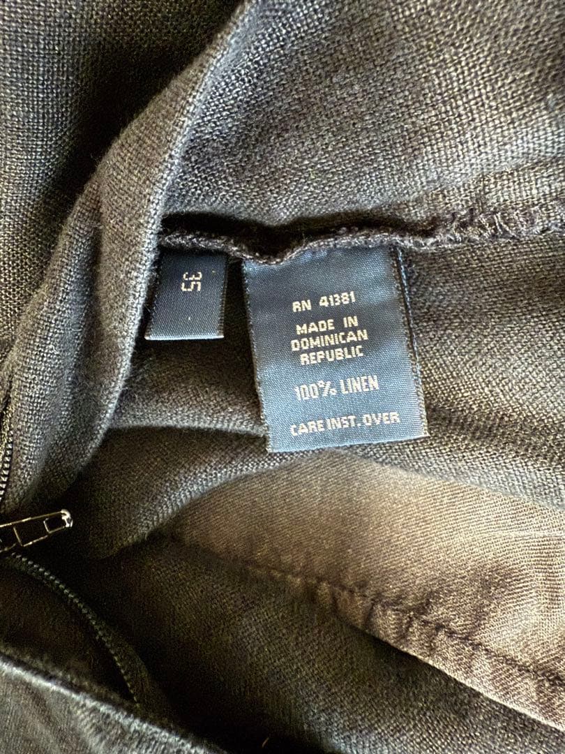 90s Polo ラルフローレン　リネン　ブラック　ショート　パンツ　黒 w35