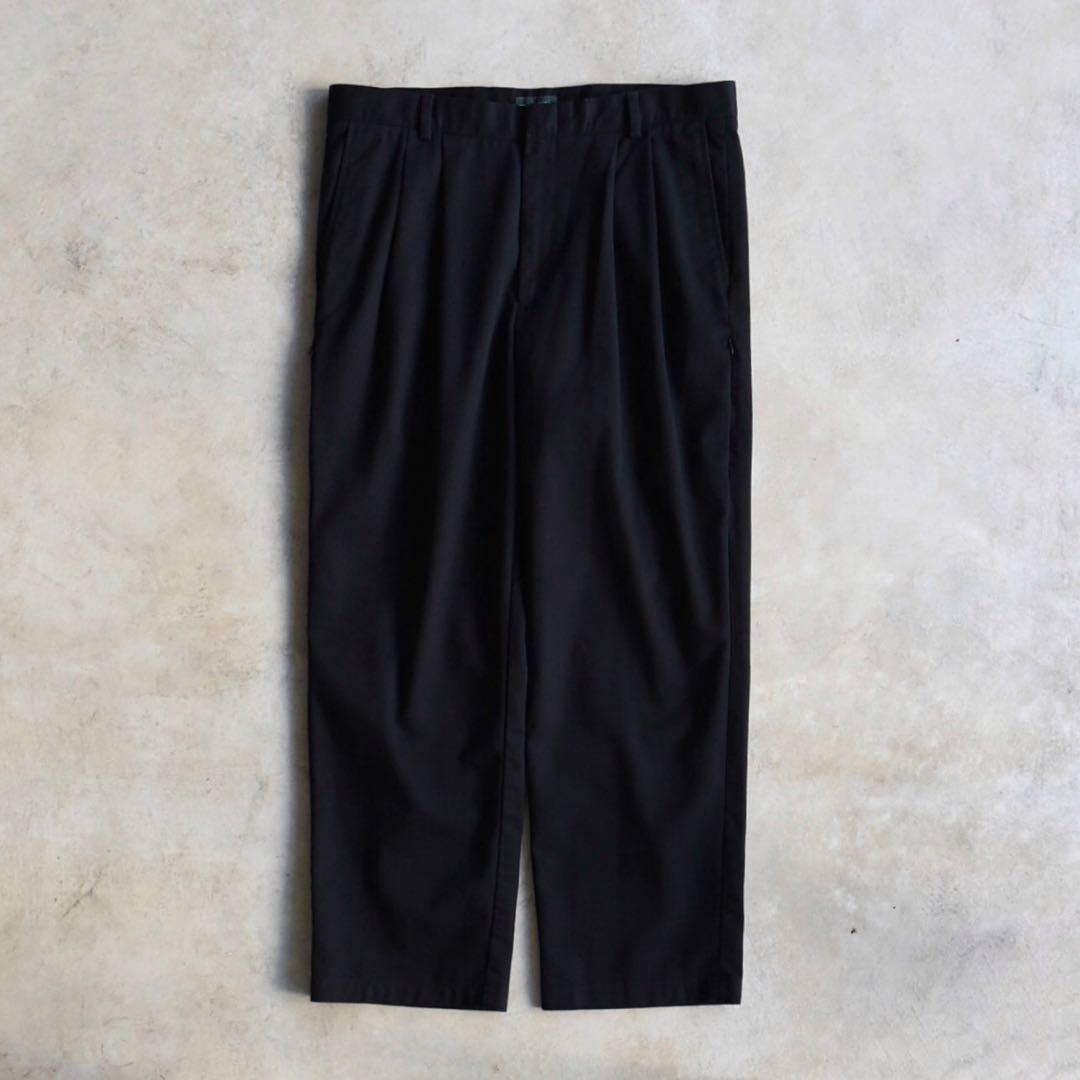 00s DOCKERS ドッカーズ ツータックチノスラックス 黒 W36 L29