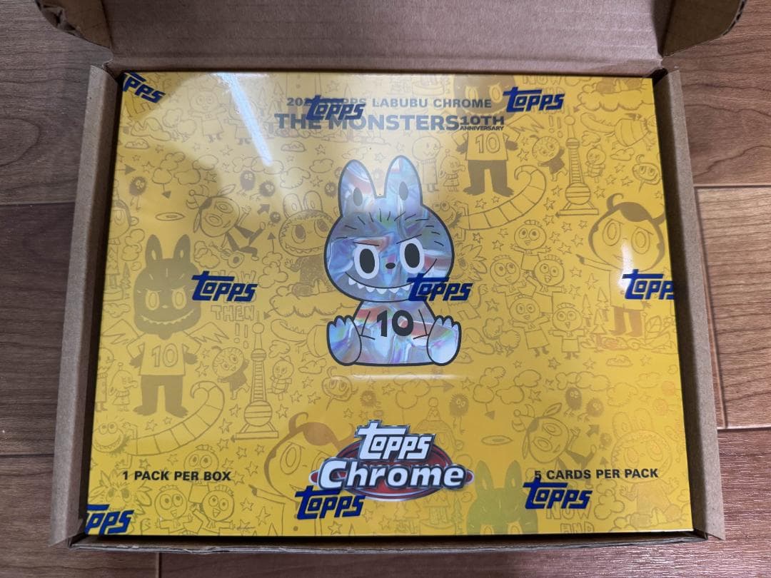 新品未開封 ToppsChrome Labubu 10周年記念ボックス ラブブ