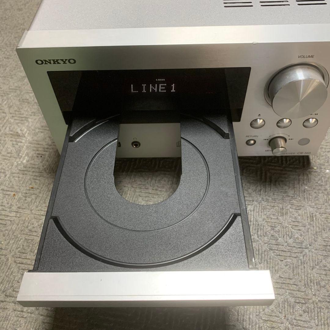 K743 ONKYO CR-555 CD ミニコンポ リモコン付き