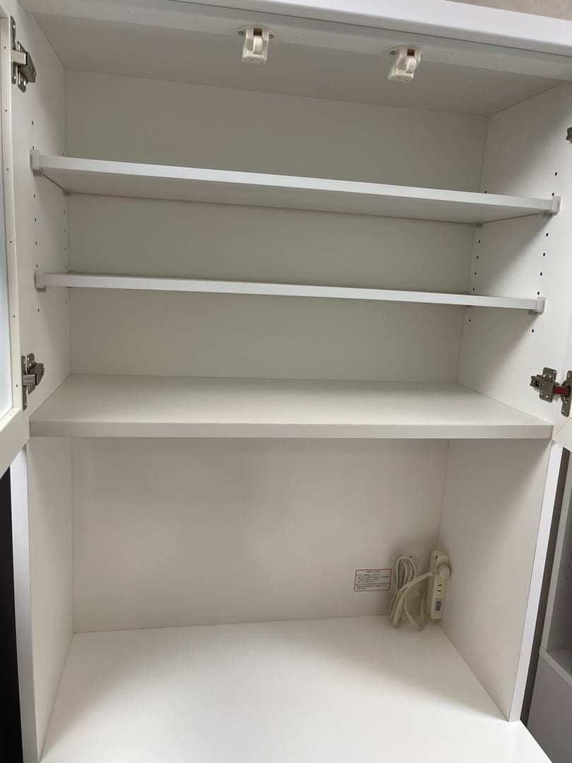 ニトリ　食器棚　幅80　クリスナ　80KB-WH