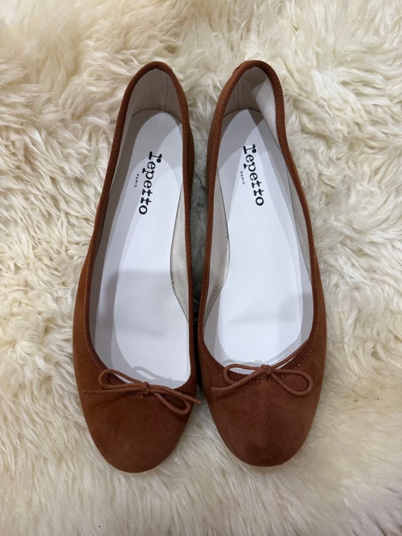 Repetto ブラウン フラットシューズ 40 フランス製