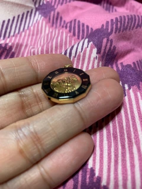 アクセサリー K18 YG ILLUSION GLASS PENDANT HORSE.