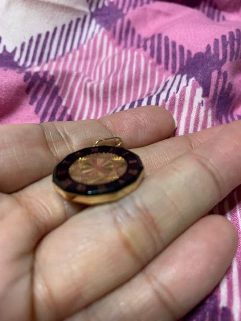 アクセサリー K18 YG ILLUSION GLASS PENDANT HORSE.