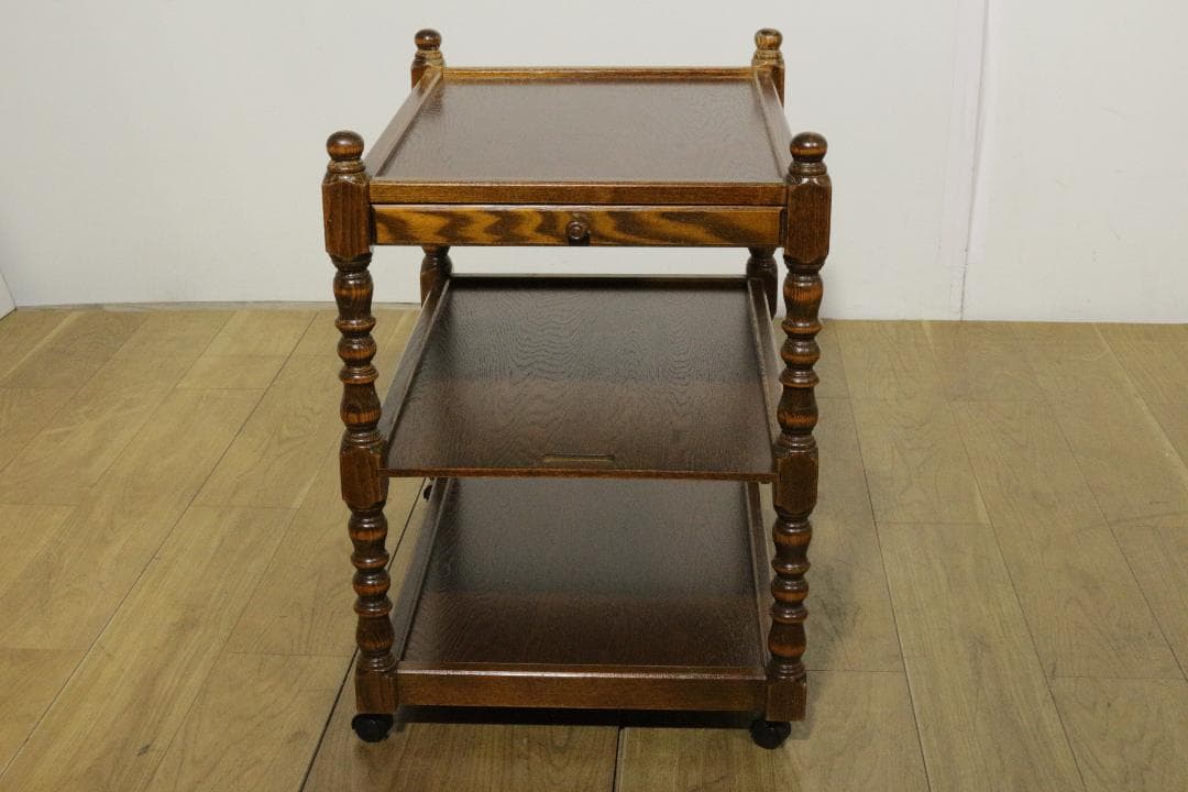 み*こ様 三越★３段ワゴン★木製家具★引き出し★トレー★