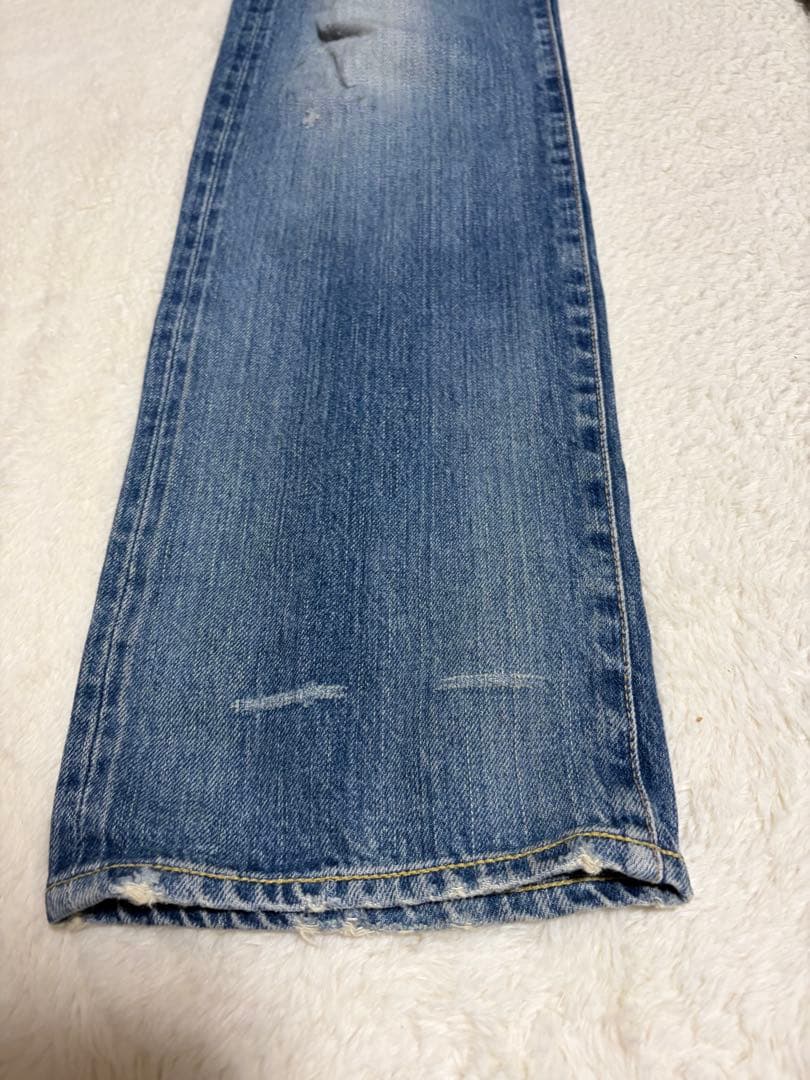 hysteric glamour スタッズデニム　落書きロゴ　ダメージ