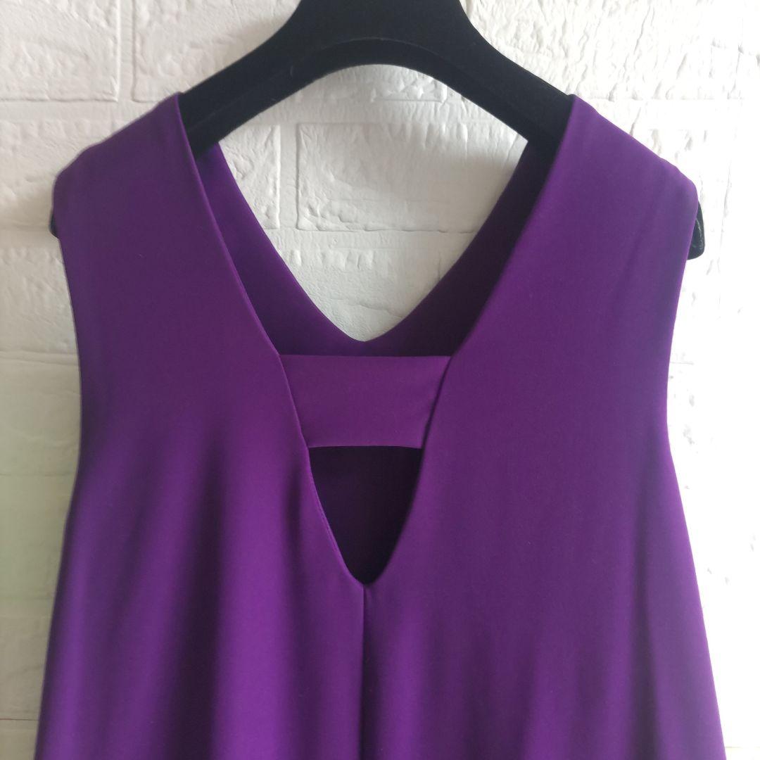 UN3D.　アンスリード　ビッグポケットフレアワンピース ノースリーブ