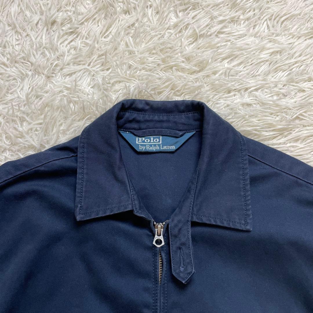 ゴ*平様 希少 90s 三角タグ ラルフローレン スイングトップ ネイビー S