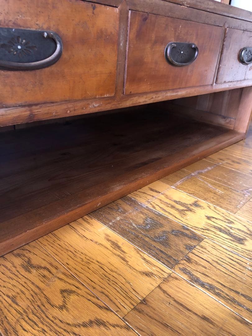 ■レトロ■古い木　引き出し３杯のローボード　テレビ台　ベンチ