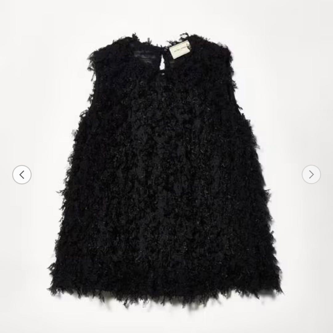 ユナイテッドアローズ ☆ ブラックファーベスト ノースリーブ