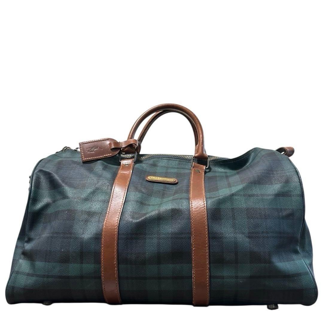 良品◎ ポロラルフローレン 2way 斜めがけ可 ボストンバッグ ショルダー付き