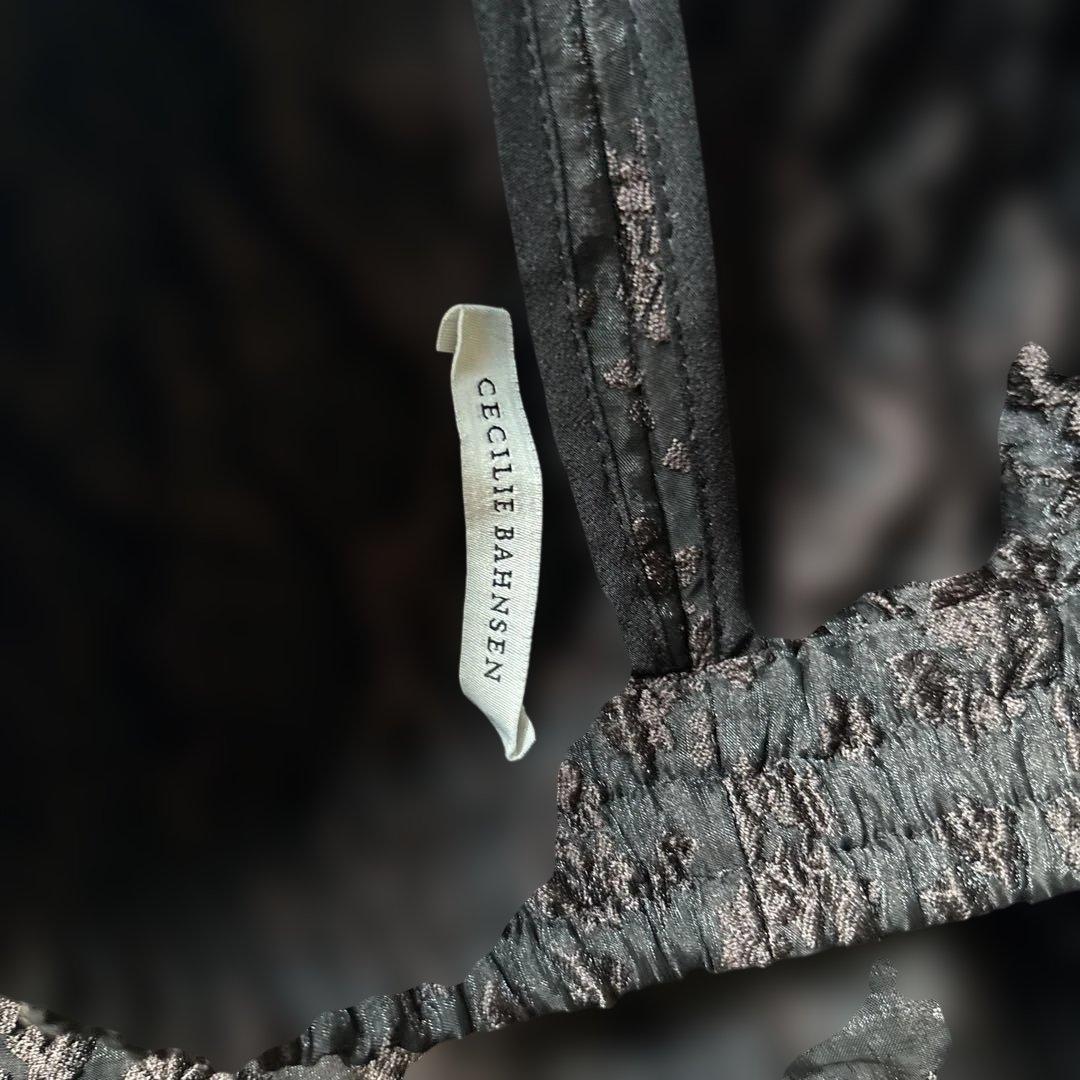 Cecilie Bahnsen 黒　茶　刺繍　ハーフパンツ　セシリーバンセン