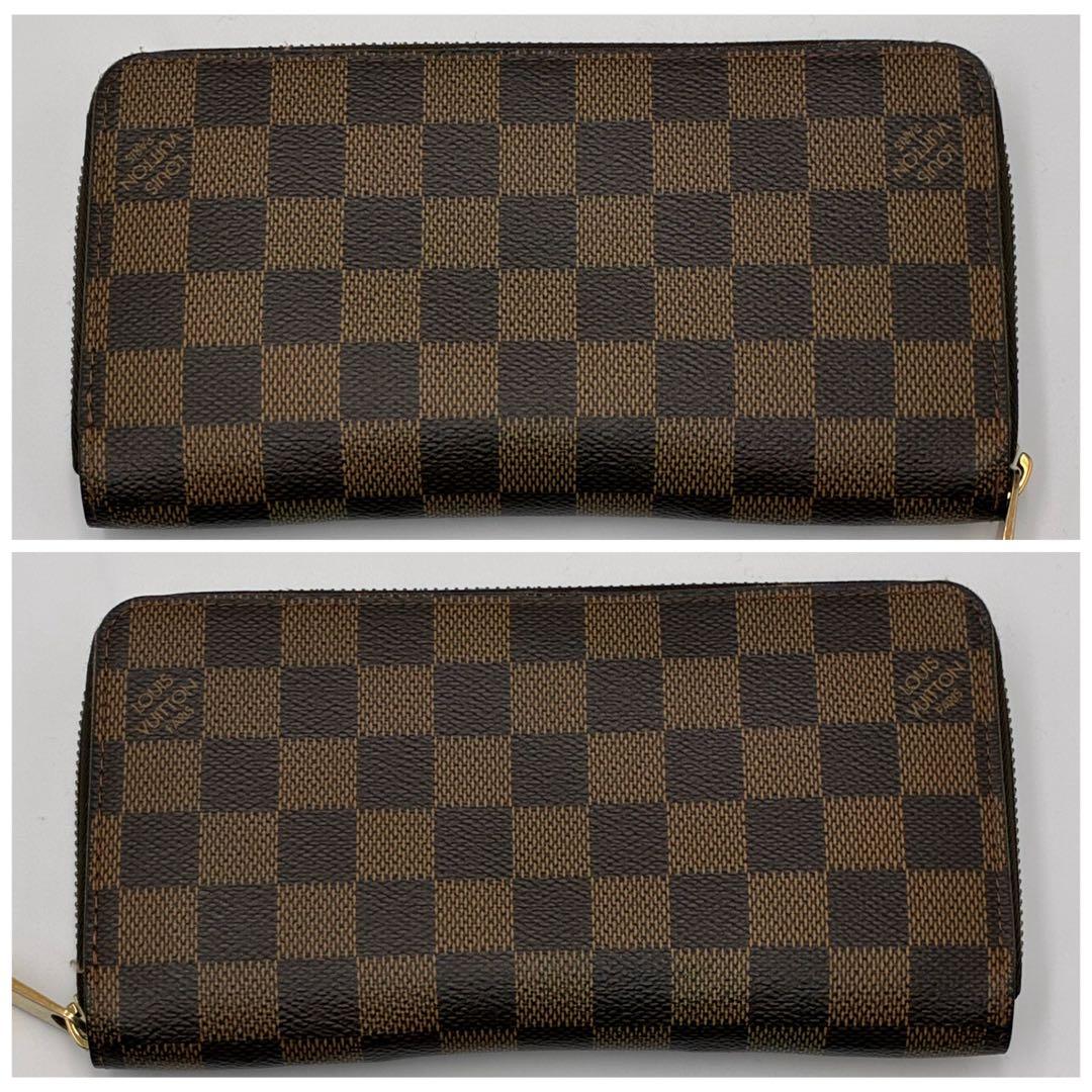 ルイヴィトン　ジッピーウォレット　長財布　ダミエ　エべヌ　ブラウン