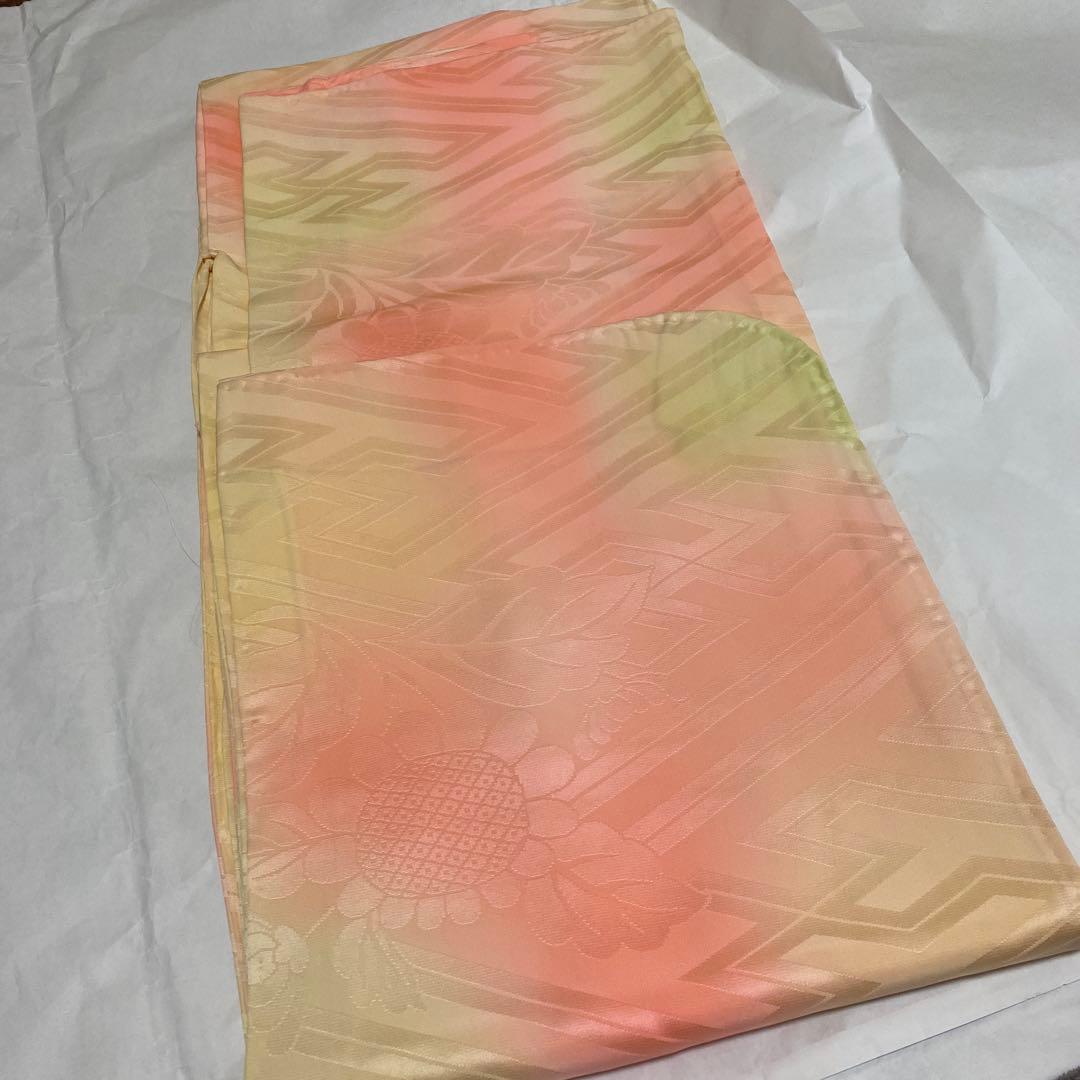 振袖　長襦袢　袋帯　3点セット　紺色　紫　有松絞り　鹿の子絞り　金駒刺繍　金彩