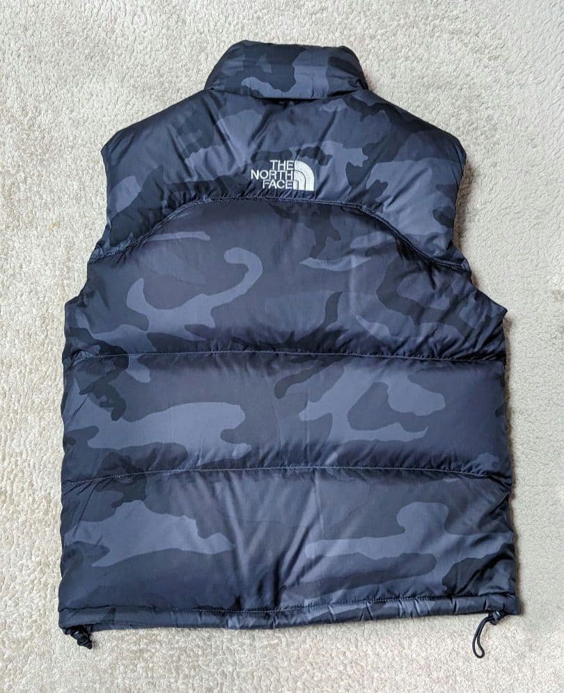 【美品】 NORTH FACE 迷彩ヌプシダウンベスト ND01587