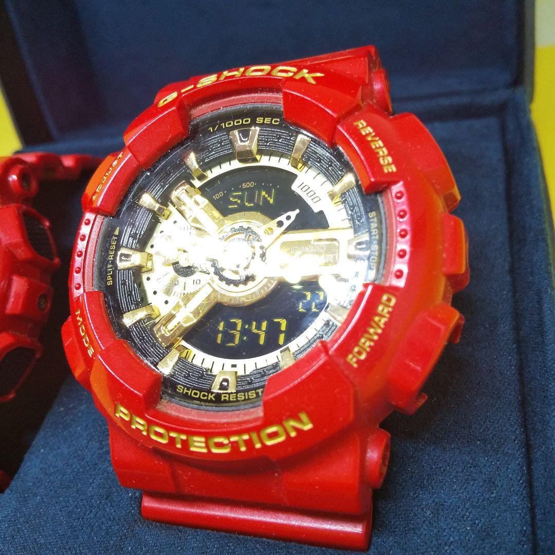 G-SHOCK ペアウォッチ 紅RED 金 希少 稼働品