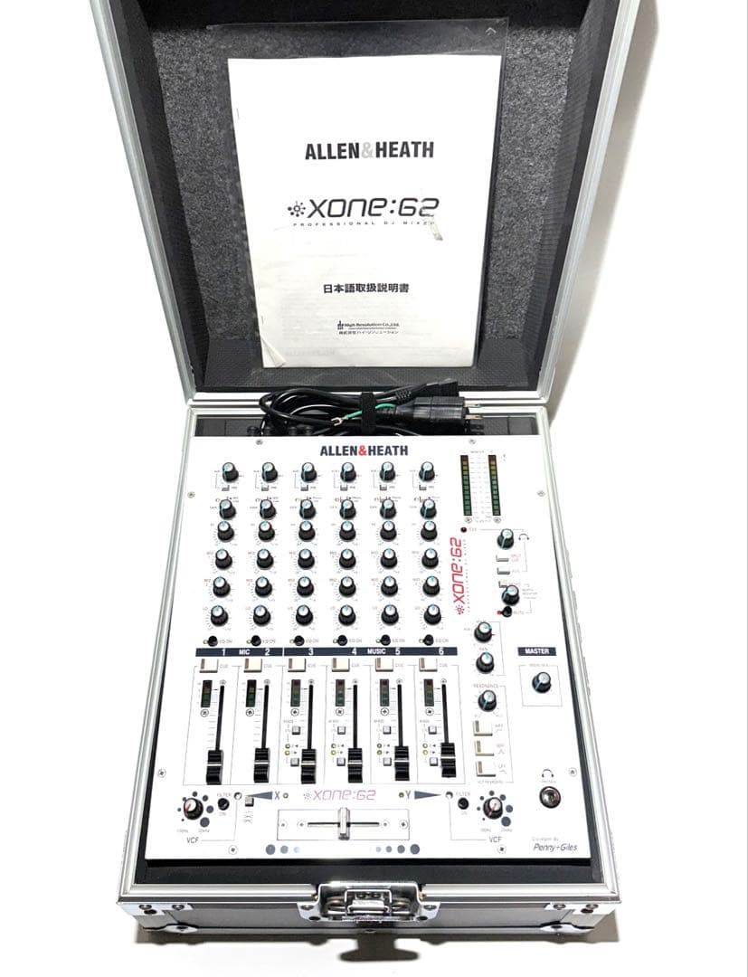 【美品】ALLEN&HEATH XONE：62 DJミキサー ハードケース付
