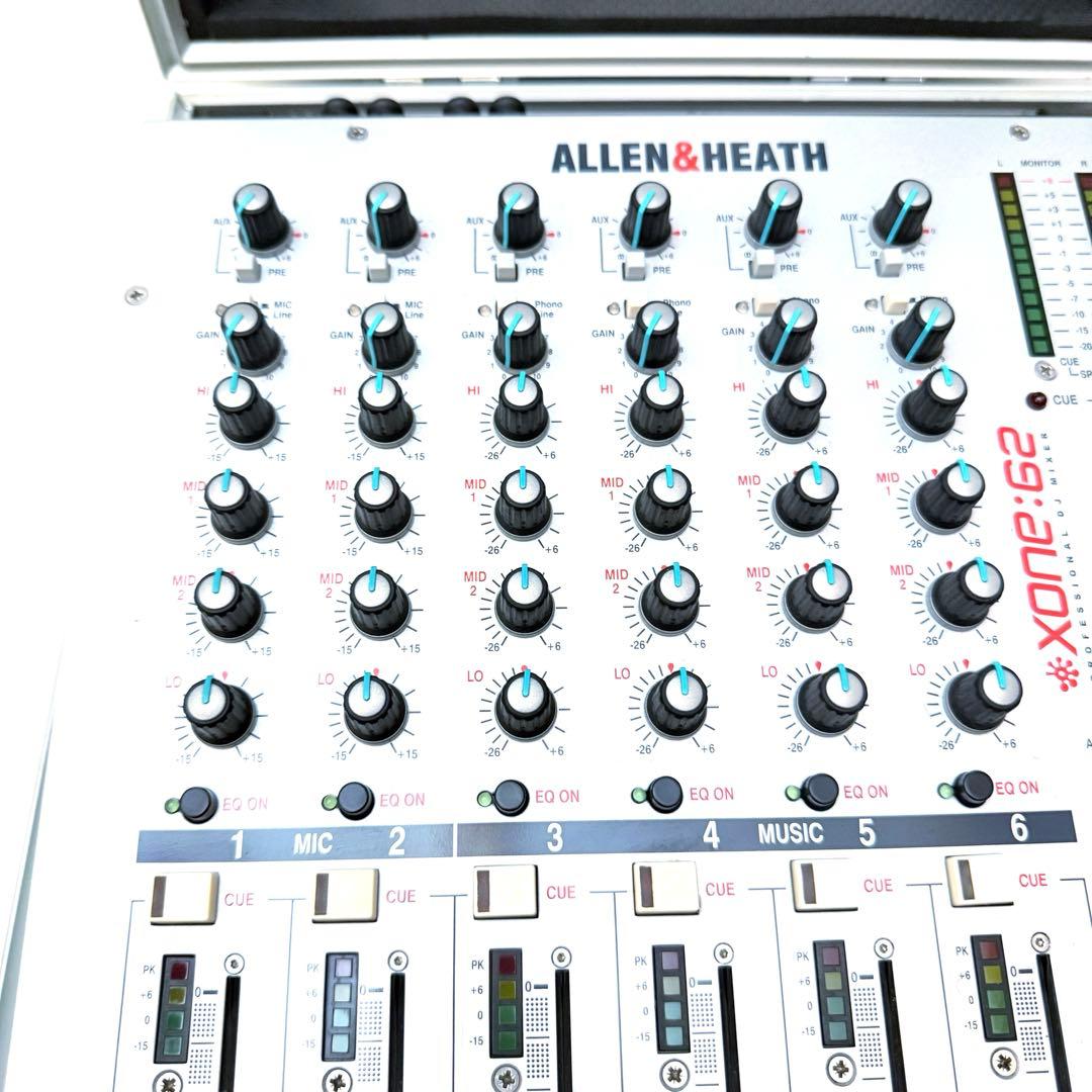 【美品】ALLEN&HEATH XONE：62 DJミキサー ハードケース付