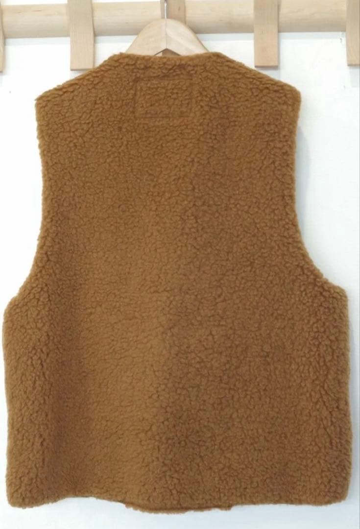 トップス camiel fortgens ZIP VEST WOOL FLEECE