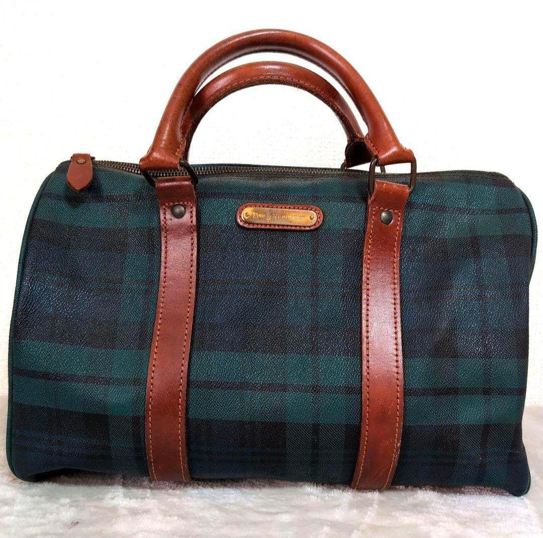 ea5 Polo Ralph Lauren チェック柄 ボストンバッグ