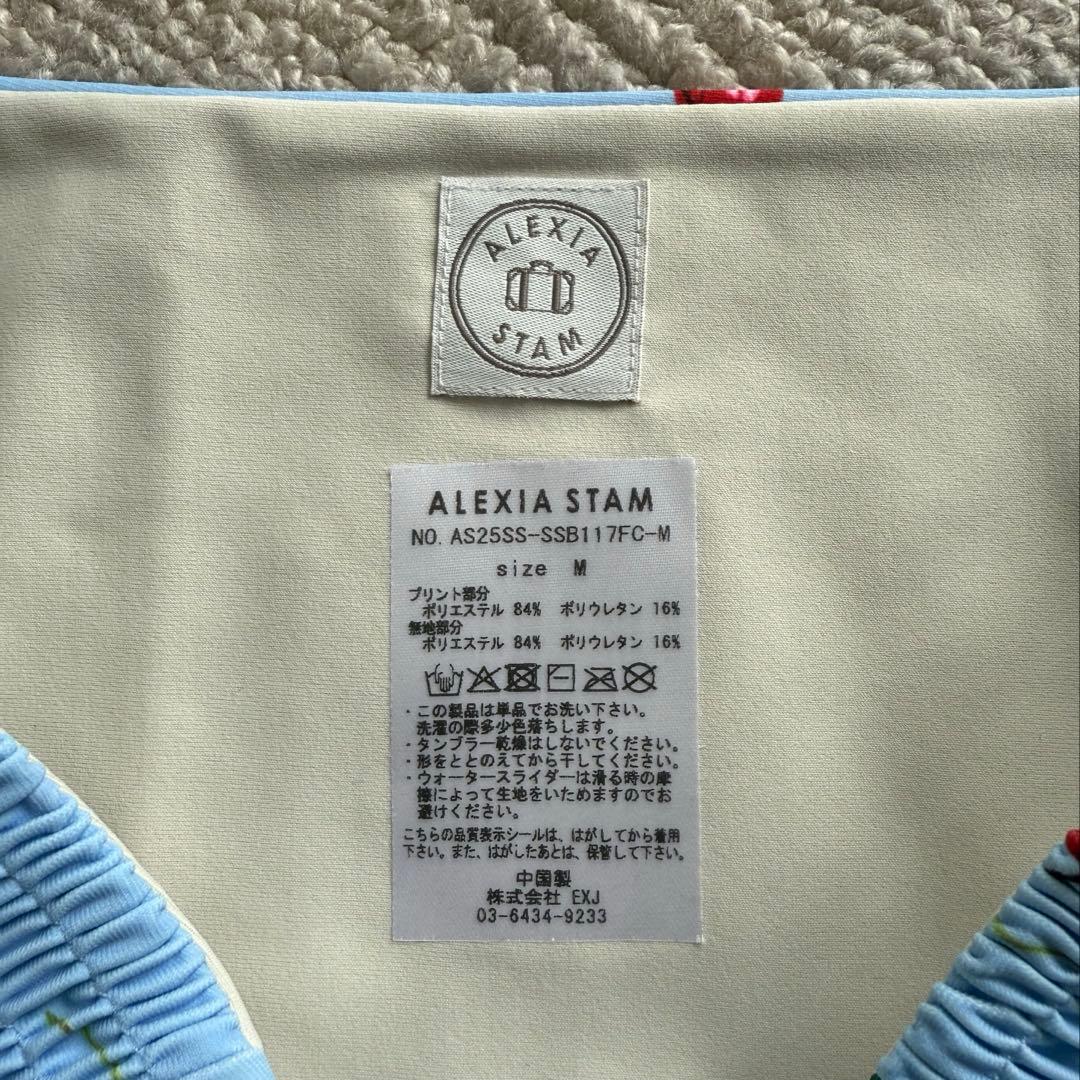 【完売商品】ALEXIA STAM 水色 チェリー柄 ビキニボトム サイズM