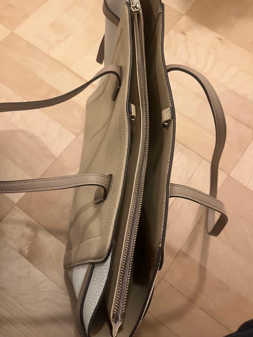 kate spade ベージュ ホワイト トートバッグ