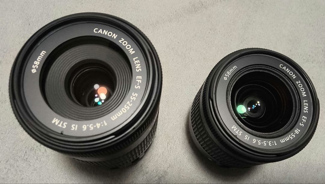 ひ*り様 Canon EF-S 55-250mm & 18-55mm レンズ