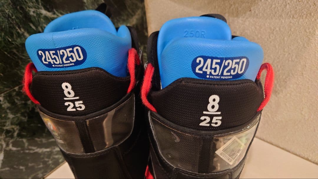 ＊BURTON スノーボードブーツ ボア ブラック/8／25　 24.5〜25