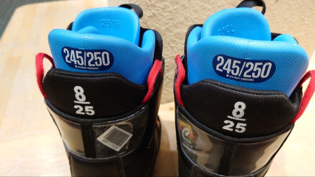 ＊BURTON スノーボードブーツ ボア ブラック/8／25　 24.5〜25