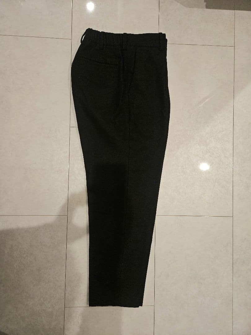 MARKAWARE 日本製 ウールフランネル ペグトップ パンツ ネイビー 1