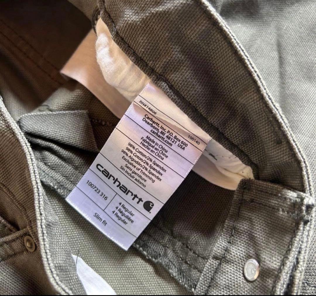 カーハートダブルニー ペインターパンツ オリーブ