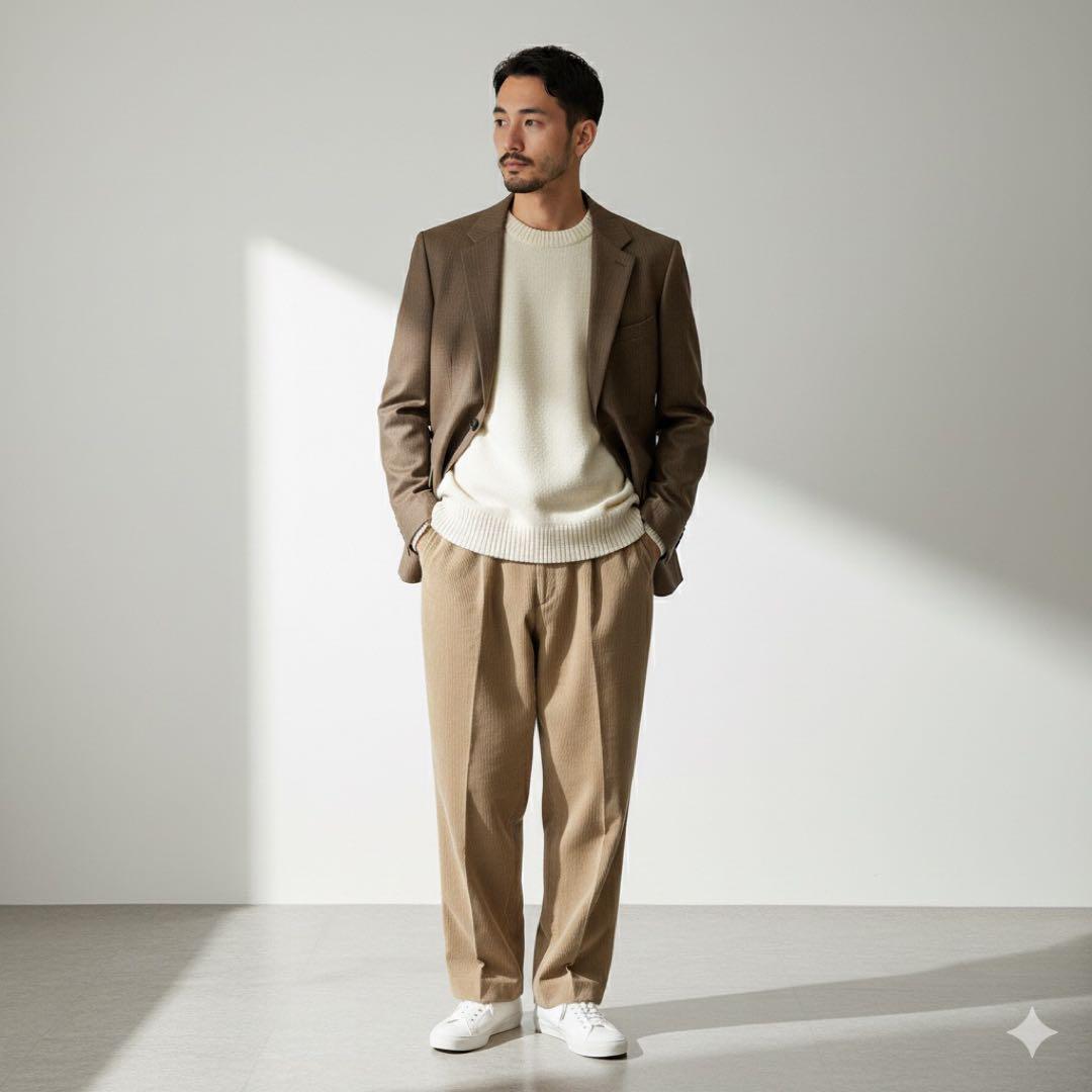 【美品】 AURALEE テーラードジャケット ウール ブラウン