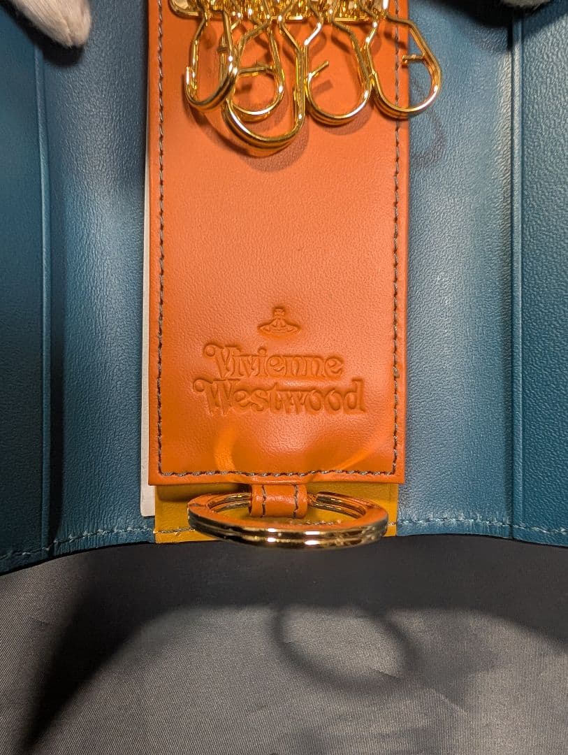 新品未使用 Vivienne Westwood牛革5連キーケース キーリング