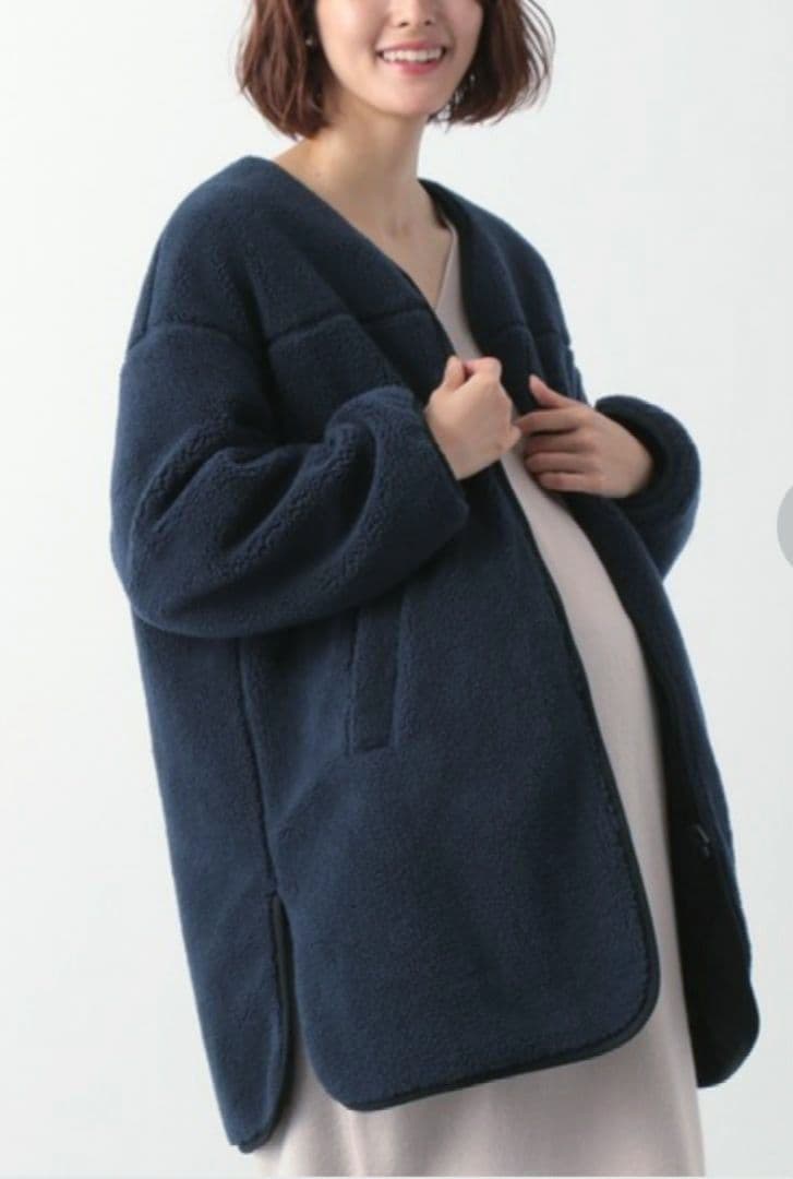 《LEPSIM》 マタニティ ボアリバーシブルコート ダッカー付き ママコート