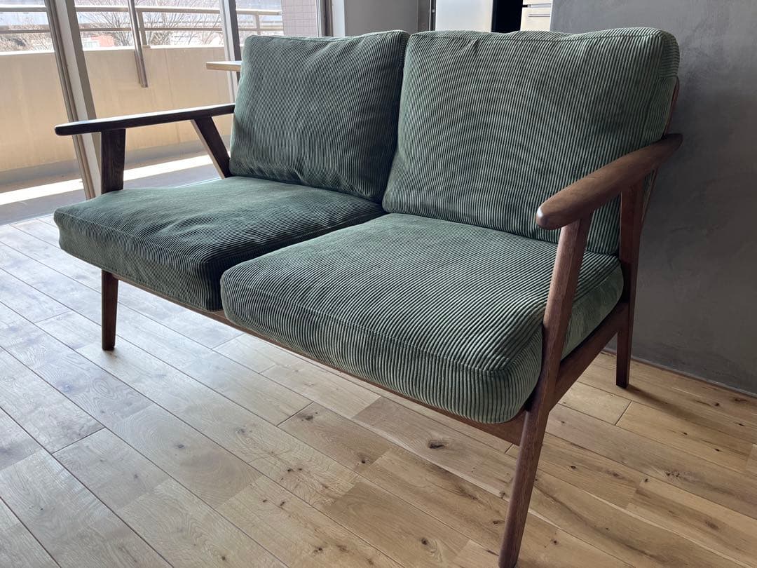 CRASH GATE ハリス2人掛けコーデュロイ ソファ