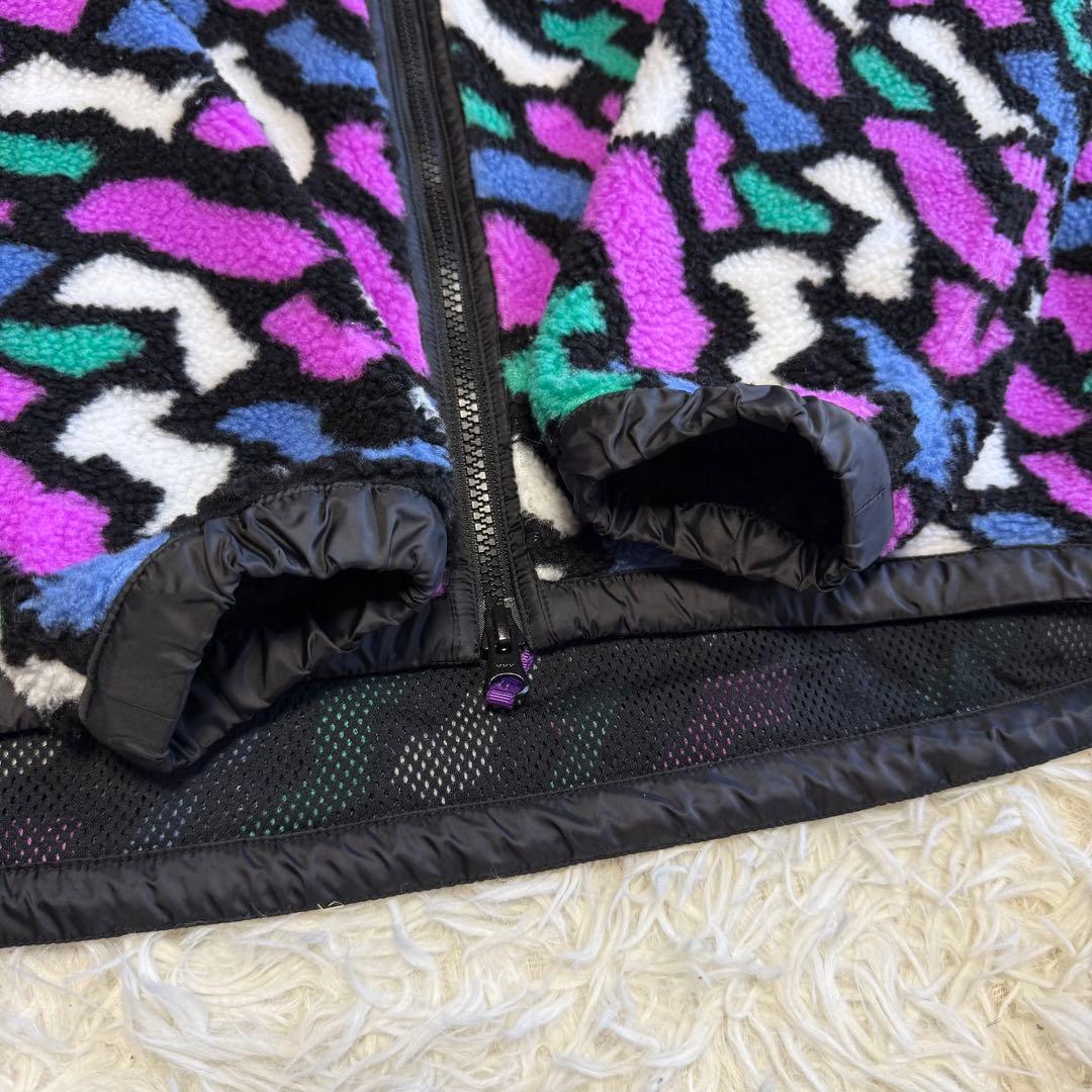 【ビームスゴルフ】美品 ボアジャケット 総柄 Lサイズ レディース