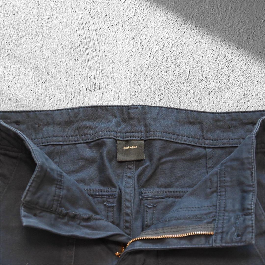 【未使用級】スピックアンドスパン ルーズ ベイカー パンツ ネイビー 36